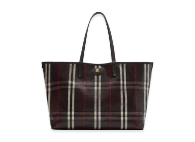 Burberry Medium Highland Tote "Mahogany Red"