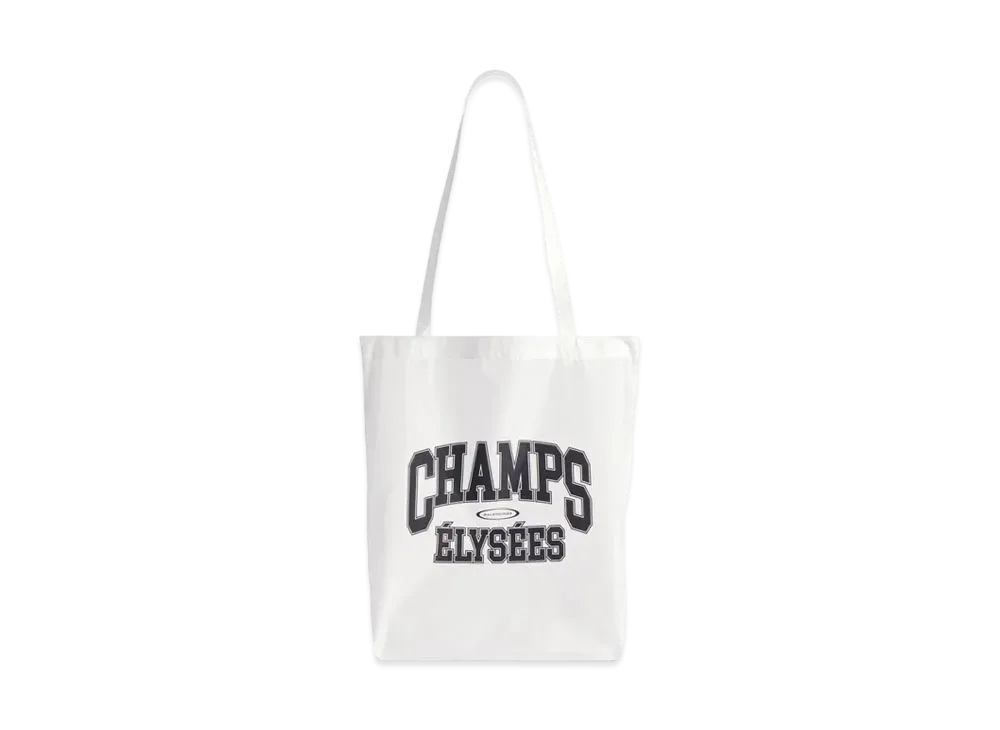 BALENCIAGA Souvenir Medium Shopping Tote Bag in Nylon "White/Black"