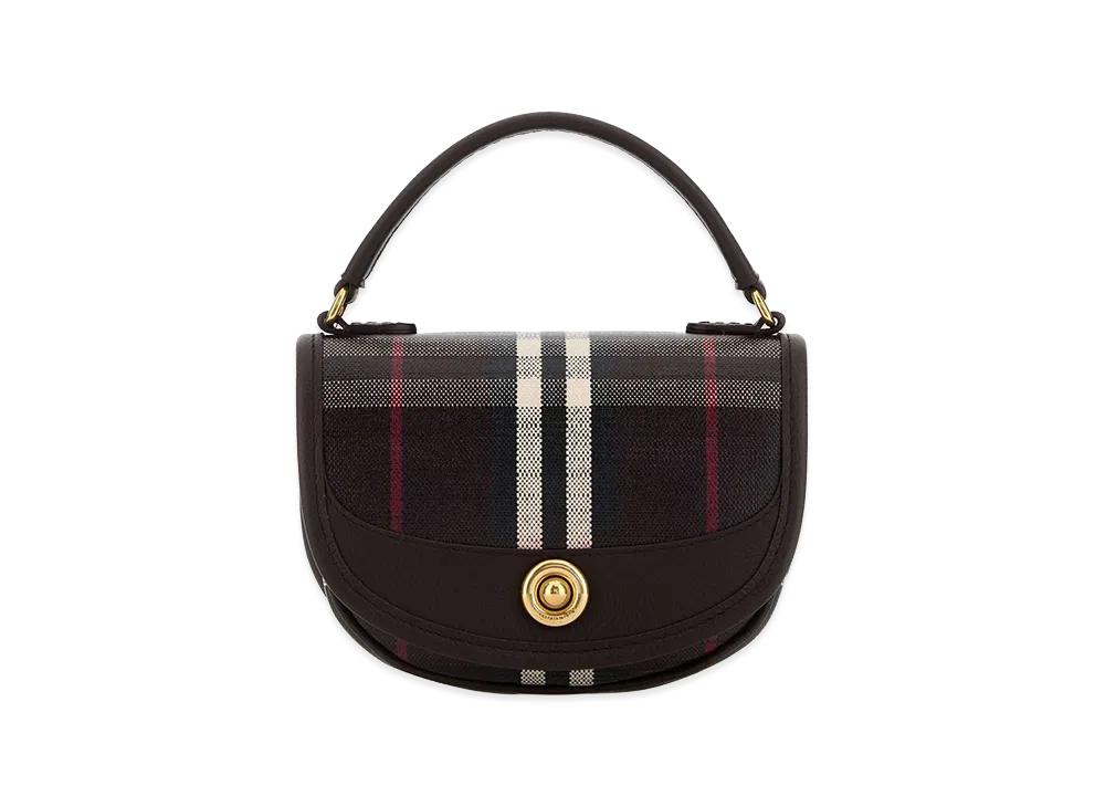 Burberry Women's Printed Canvas Mini Highlands Handbag "Brown"