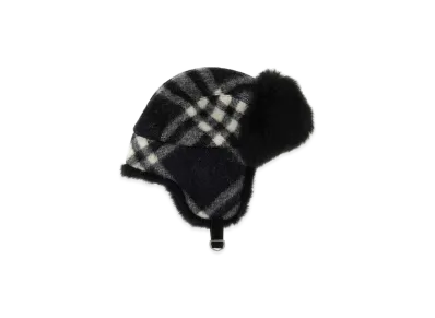 Burberry Embroidered Wool Hat "Black"