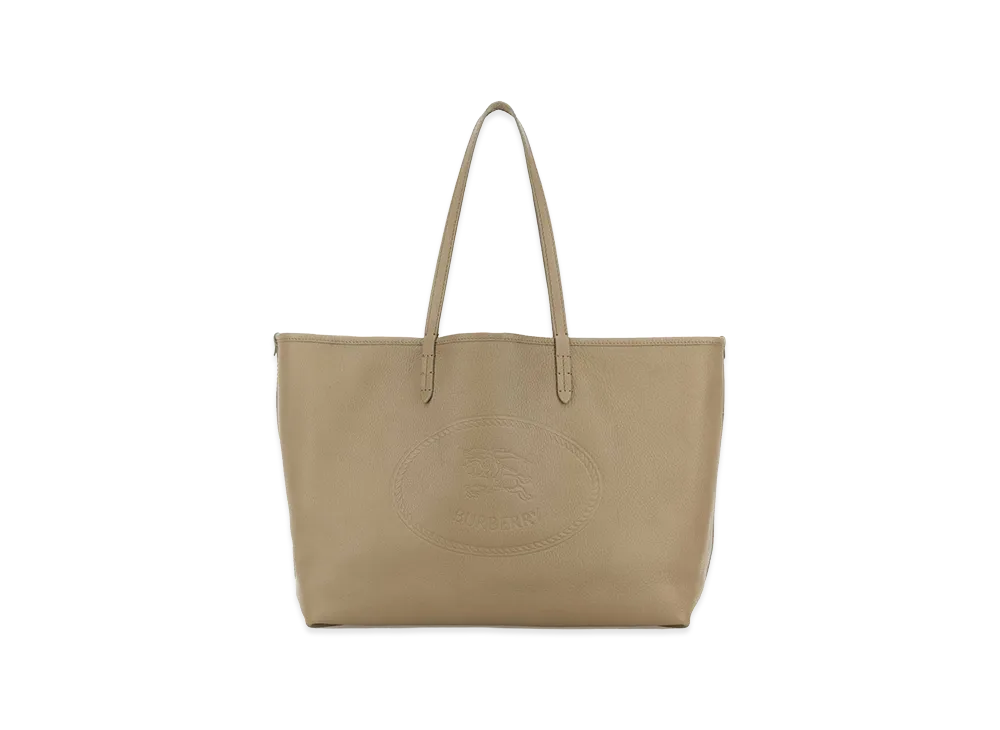 Burberry Women's Leather Shopping Bag "Beige/Cappuccino"