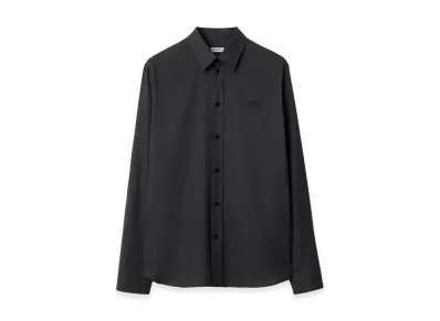 Burberry Relaxed Fit Check Cotton Shirt "Storm Grey"