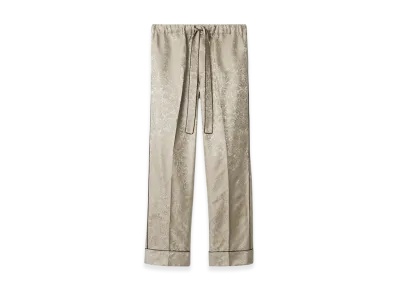 Burberry Sunflower Silk Pajama Trousers "Taupe Beige"