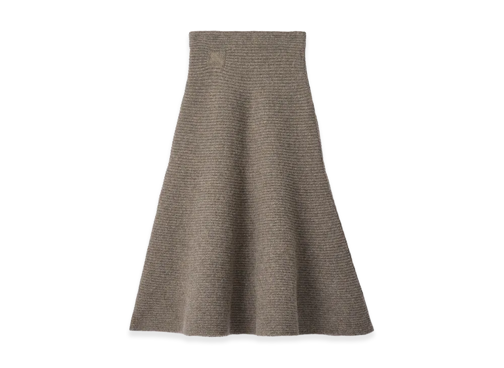 Burberry Women's Wool Blend Skirt "Beige Melange"