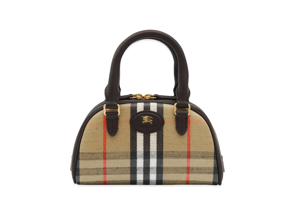 Burberry Women's Mini Highlands Bowling Bag "Beige"