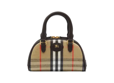 Burberry Women's Mini Highlands Bowling Bag "Beige"