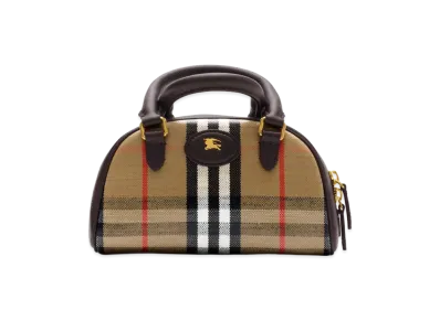 Burberry Women's Mini Highland Bowling Bag "Sand Beige"