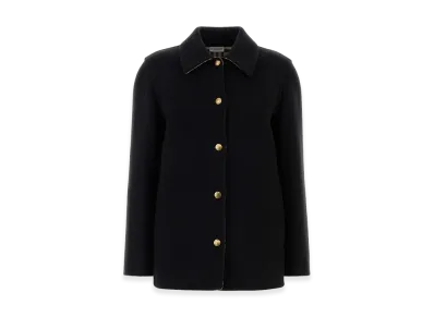 Burberry Women's Wool Oversize Shirt "Black"