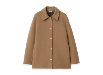 Burberry Women's Wool Overshirt "Camel Brown/Treacle Brown"