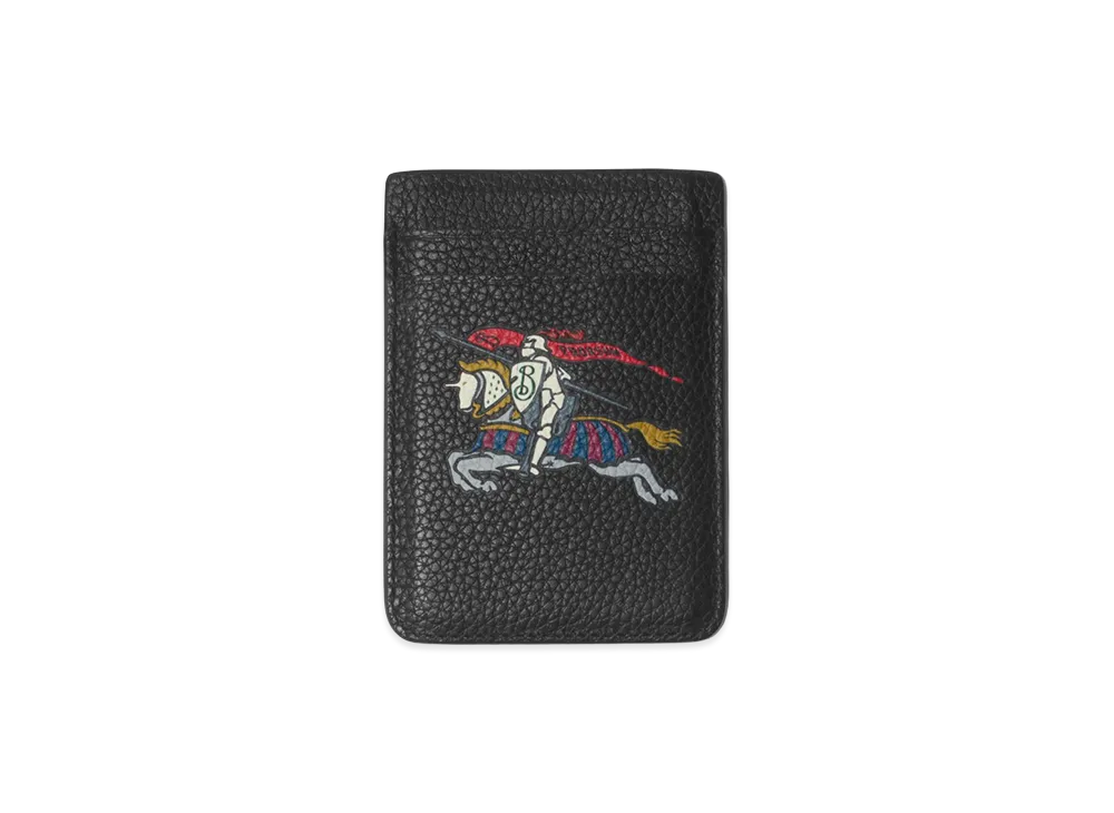 Burberry EKD Magnetic Card Case "Black"