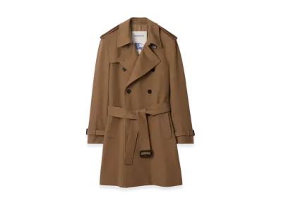 Burberry Mid-length Cashmere Trench Coat "Camel"