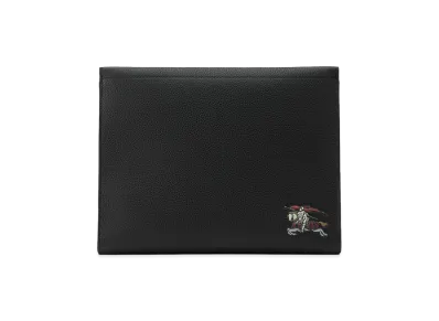 Burberry "Equestrian Knight Design" Clutch Bag "Black"