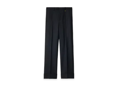 Burberry Check Wool Tailored Trousers "Tarmac Grey/Dark Pewter Grey"