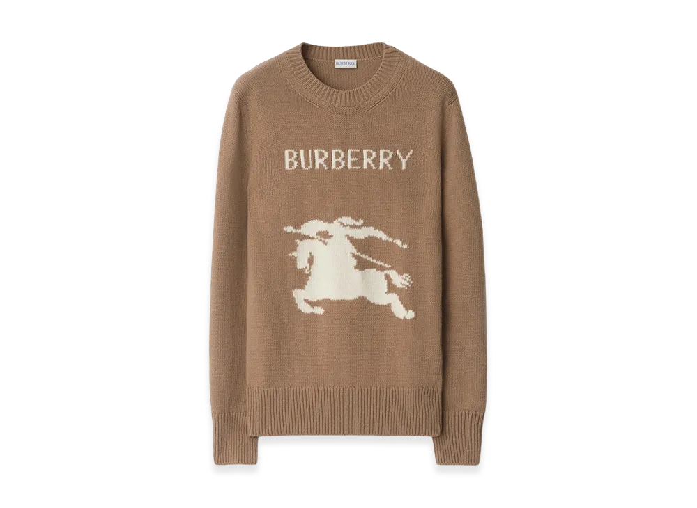 Burberry Women's EKD Wool Cashmere Sweater "Camel"