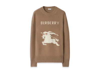 Burberry Women's EKD Wool Cashmere Sweater "Camel"