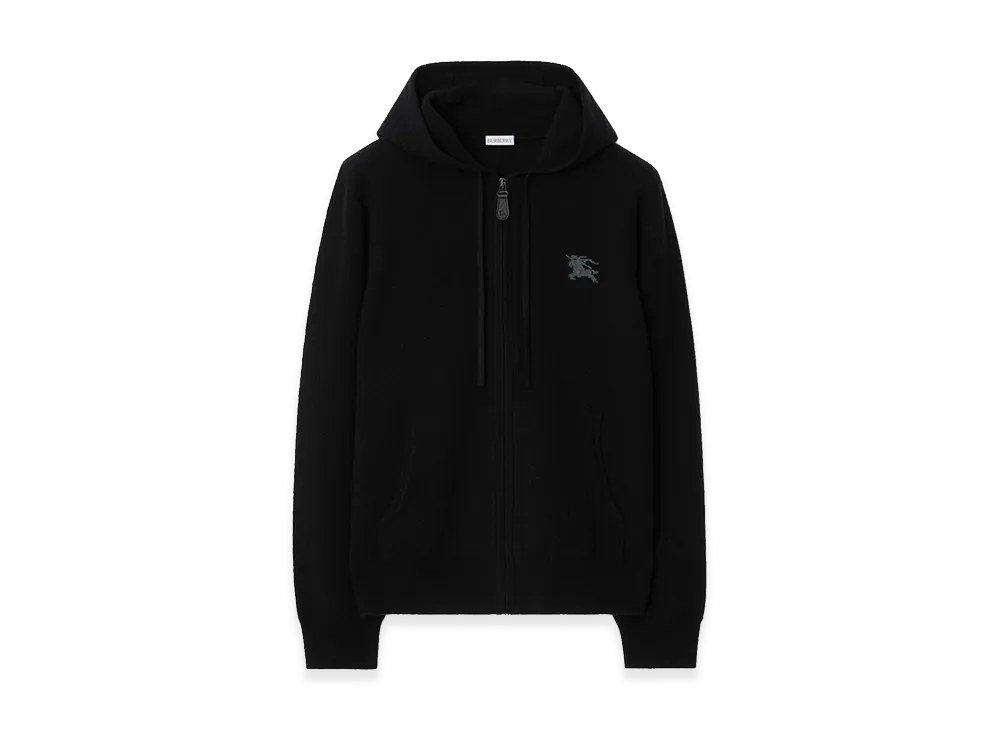 Burberry Wool Zip Hoodie "Black"