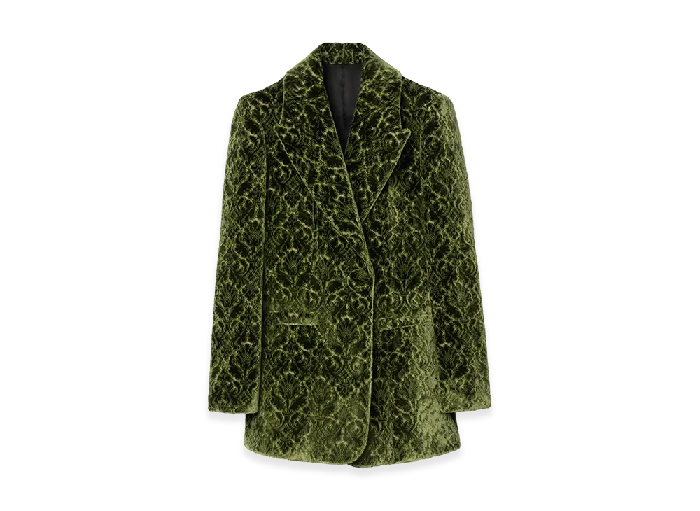 Burberry Women's Baroque Velvet Blazer "Green"
