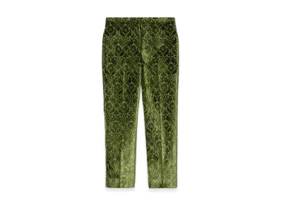 Burberry Women's Baroque Velvet Tailored Trousers "Green"