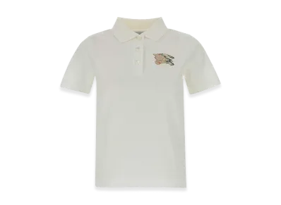 Burberry Women's Piquet Polo Shirt "White"
