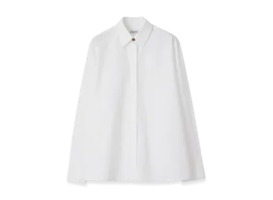 Burberry Women's Oversized Cotton Poplin Shirt "Optic White"