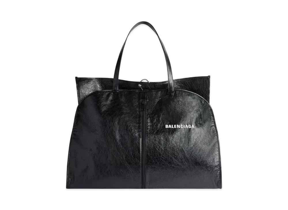 BALENCIAGA Shopper Garment Bag Tote "Black"