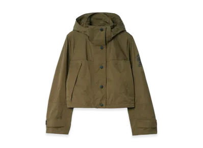 Burberry Women's Cropped Nylon Norwood Jacket "Tent Green"