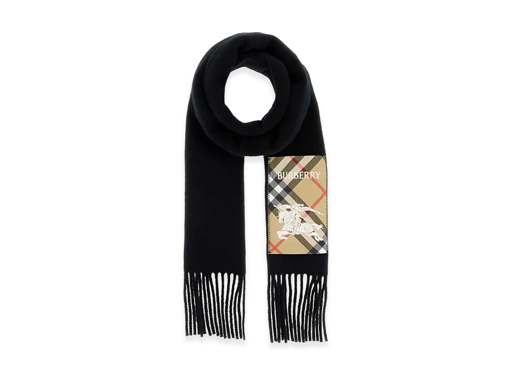 Burberry Cashmere Scarf "Black"