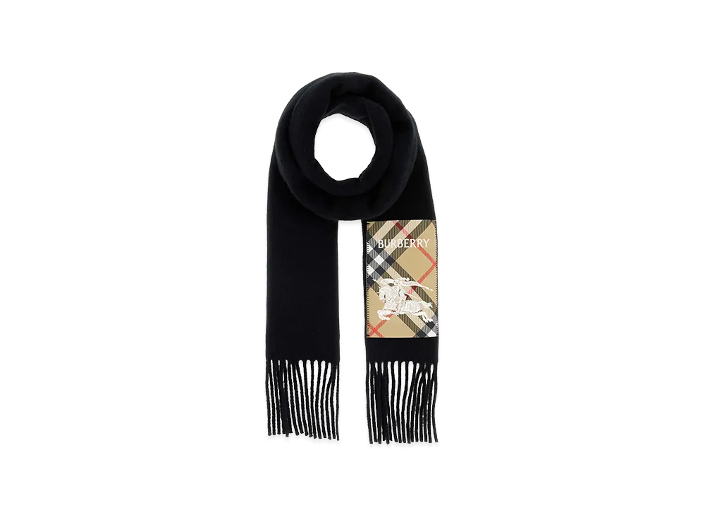 Burberry Cashmere Scarf "Black"