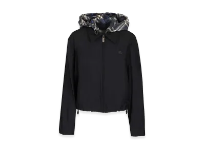 Burberry Women's Newcott Short Hooded Jacket "Dark Blue"