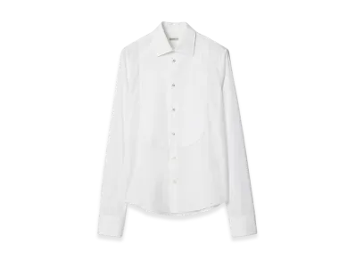 Burberry Slim Fit Cotton Tuxedo Shirt "White"
