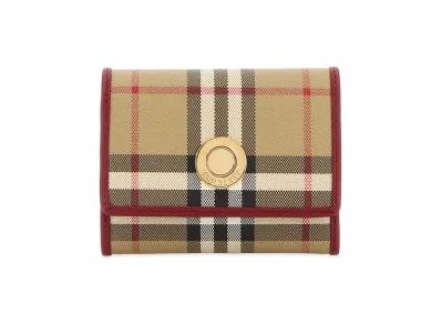 Burberry Women's Printed Canvas Small Check Wallet "Checked"