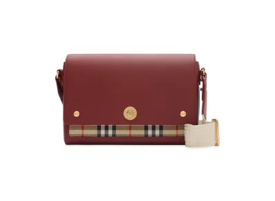 Burberry Women's Note Bag "Archive Beige/Ruby Red"