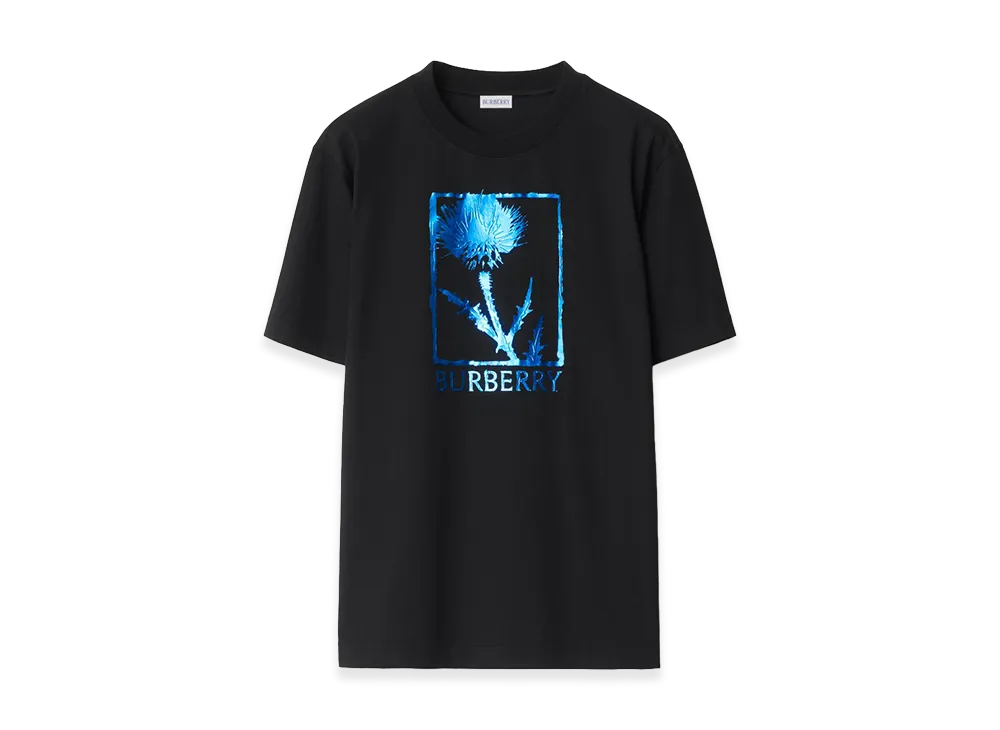 Burberry Thistle Cotton Tee "Black"