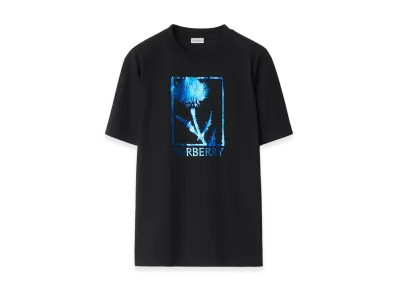 Burberry Thistle Cotton Tee "Black"