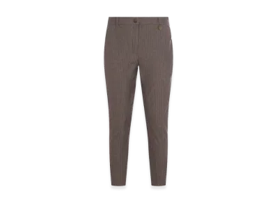 Burberry Women's Embroidered Stretch Cotton Pant "Brown"