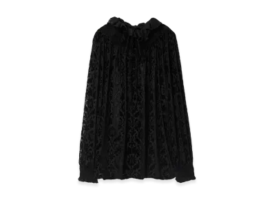 Burberry Women's Baroque Silk Blend Velvet Blouse "Black"