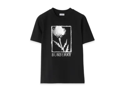 Burberry Women's Thistle Cotton Tee "Black"