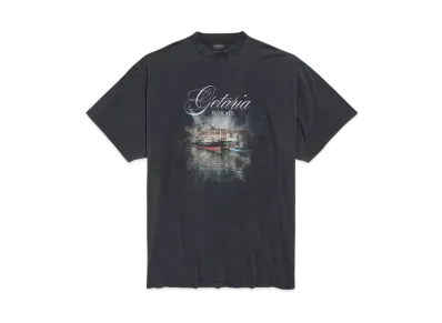 BALENCIAGA Men's Getaria T-Shirt Oversized "Washed Black"