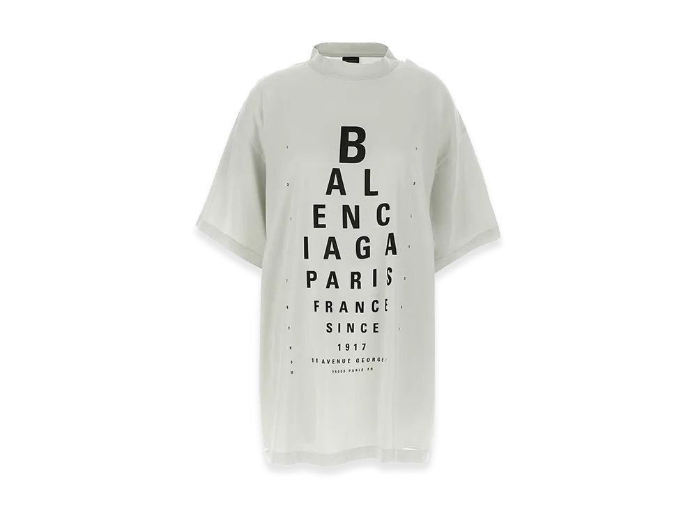 BALENCIAGA Women's 'Optical' T-Shirt "White"