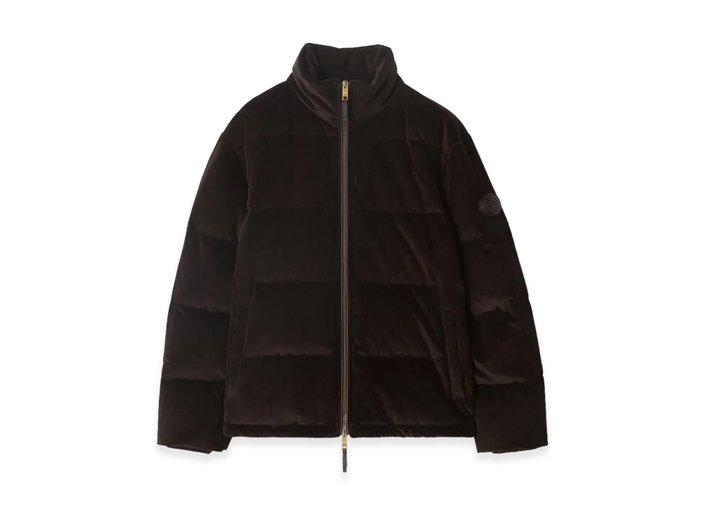 Burberry Corduroy Snowdon Down Jacket "Clove Brown"