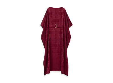 Burberry Women's Check Silk Cape "Ripple Red"
