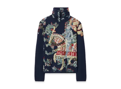 Burberry Heraldic Knight Wool Sweater "Night Black"