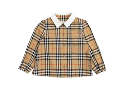 Burberry Kids Checked Shirt "Beige"