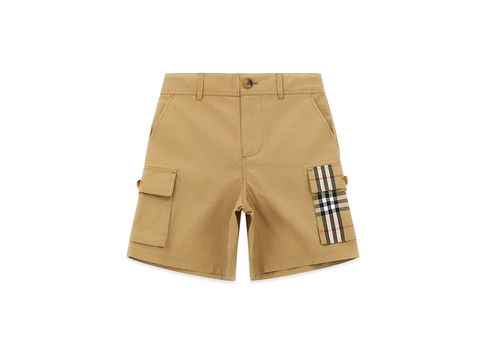 Burberry Kids Oscar Bermuda Shorts "Beige"