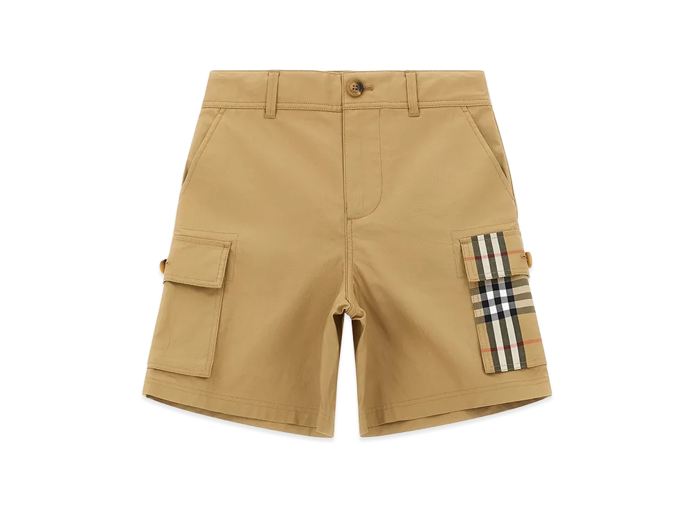 Burberry Kids oscar Bermuda Shorts "Beige"