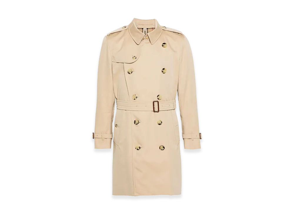 Burberry Kensington Heritage Mid-Length Trench Coat "Beige"