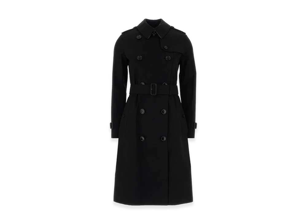 Burberry Women's Gabardine Trench Coat "Black"