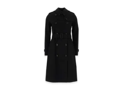 Burberry Women's Gabardine Trench Coat "Black"
