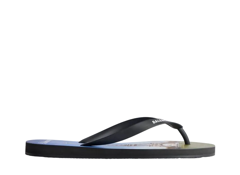 BALENCIAGA Women's Souvenir Thong Sandal in EVA and TPU "Multicolor"