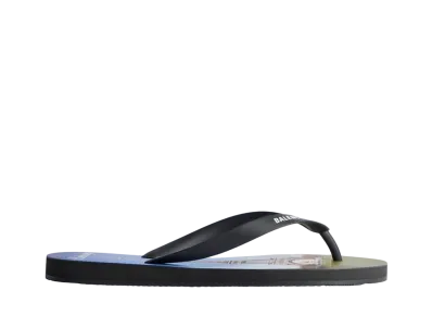 BALENCIAGA Women's Souvenir Thong Sandal in EVA and TPU "Multicolor"